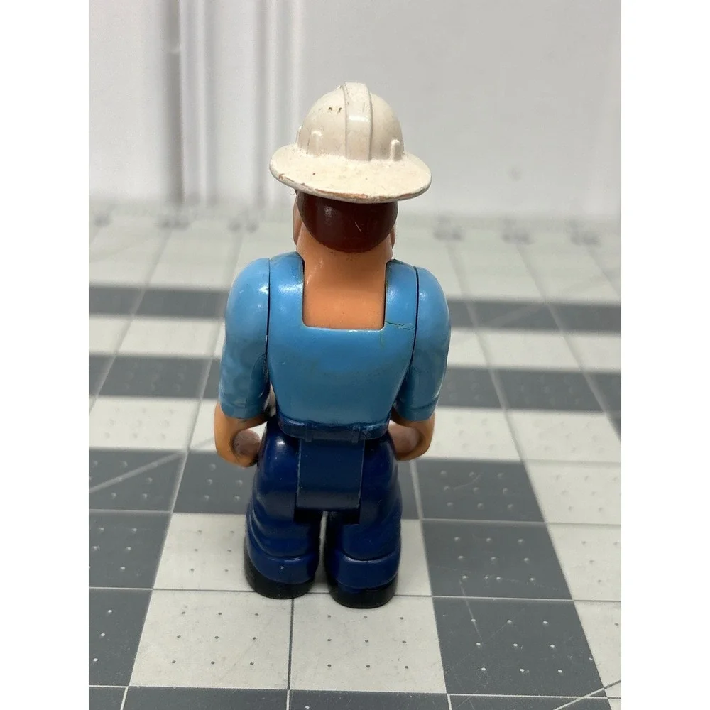 Vintage 90s Fisher-Price Husky Helpers Paramedic Action Figure 3in Rescue EMT